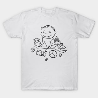 Little child with toys T-Shirt